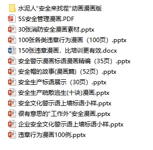 安全漫画培训课件大全